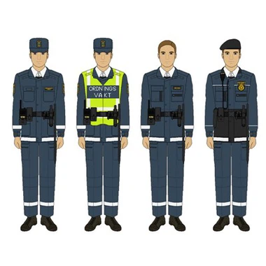 Svédország Királyi Biztonsági Őrök Biztonsági Munkaruházat